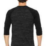 BELLA+CANVAS  ®  Unisex 3/4-Sleeve Baseball Tee - 