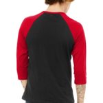 BELLA+CANVAS  ®  Unisex 3/4-Sleeve Baseball Tee - 