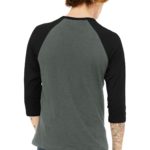 BELLA+CANVAS  ®  Unisex 3/4-Sleeve Baseball Tee - 