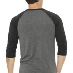 BELLA+CANVAS  ®  Unisex 3/4-Sleeve Baseball Tee - 