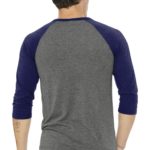 BELLA+CANVAS  ®  Unisex 3/4-Sleeve Baseball Tee - 