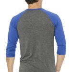 BELLA+CANVAS  ®  Unisex 3/4-Sleeve Baseball Tee - 