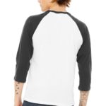 BELLA+CANVAS  ®  Unisex 3/4-Sleeve Baseball Tee - 