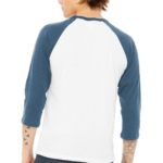 BELLA+CANVAS  ®  Unisex 3/4-Sleeve Baseball Tee - 