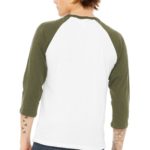 BELLA+CANVAS  ®  Unisex 3/4-Sleeve Baseball Tee - 