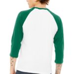 BELLA+CANVAS  ®  Unisex 3/4-Sleeve Baseball Tee - 