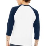 BELLA+CANVAS  ®  Unisex 3/4-Sleeve Baseball Tee - 