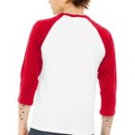 BELLA+CANVAS  ®  Unisex 3/4-Sleeve Baseball Tee - 
