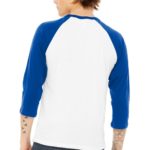 BELLA+CANVAS  ®  Unisex 3/4-Sleeve Baseball Tee - 