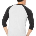 BELLA+CANVAS  ®  Unisex 3/4-Sleeve Baseball Tee - 