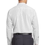 Red Kap ®  Long Size, Long Sleeve Striped Industrial Work Shirt - 