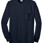 Gildan ®  - Ultra Cotton ®  100% US Cotton Long Sleeve T-Shirt with Pocket. - 