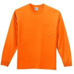 Gildan ®  - Ultra Cotton ®  100% US Cotton Long Sleeve T-Shirt with Pocket. - 