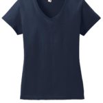 DISCONTINUED Anvil ®  Ladies 100% Combed Ring Spun Cotton V-Neck T-Shirt - 