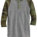 DISCONTINUED  Alternative Eco-Jersey ™  3/4-Sleeve Raglan Henley - 