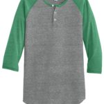 DISCONTINUED  Alternative Eco-Jersey ™  3/4-Sleeve Raglan Henley - 