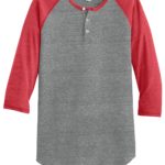 DISCONTINUED  Alternative Eco-Jersey ™  3/4-Sleeve Raglan Henley - 