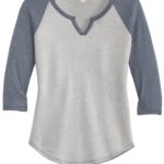 DISCONTINUED  Alternative Women's Outfield 3/4-Sleeve Vintage 50/50 Tee - 