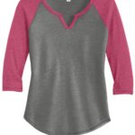 DISCONTINUED  Alternative Women's Outfield 3/4-Sleeve Vintage 50/50 Tee - 