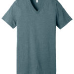 BELLA+CANVAS ®  Unisex Heather CVC V-Neck Tee - 
