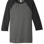 BELLA+CANVAS  ®  Unisex 3/4-Sleeve Baseball Tee - 