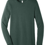 BELLA+CANVAS ®  Unisex Heather CVC Long Sleeve Tee - 