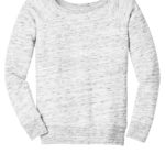 DISCONTINUED  BELLA+CANVAS  ®  Women's Sponge Fleece Wide-Neck Sweatshirt - 