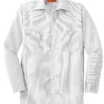 Red Kap ®  Long Size, Long Sleeve Striped Industrial Work Shirt - 
