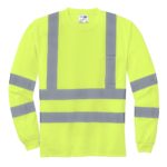 CornerStone ®  - ANSI 107 Class 3 Long Sleeve Snag-Resistant Reflective T-Shirt - 