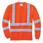 CornerStone ®  - ANSI 107 Class 3 Long Sleeve Snag-Resistant Reflective T-Shirt - 
