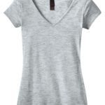 DISCONTINUED  District ®  - Juniors Extreme Heather V-Neck Tee - 