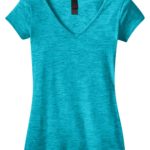 DISCONTINUED  District ®  - Juniors Extreme Heather V-Neck Tee - 