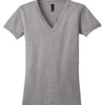 DISCONTINUED  District ®  Juniors Tri-Blend V-Neck Tee - 