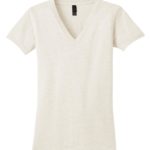 DISCONTINUED  District ®  Juniors Tri-Blend V-Neck Tee - 