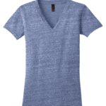 DISCONTINUED  District ®  Juniors Tri-Blend V-Neck Tee - 
