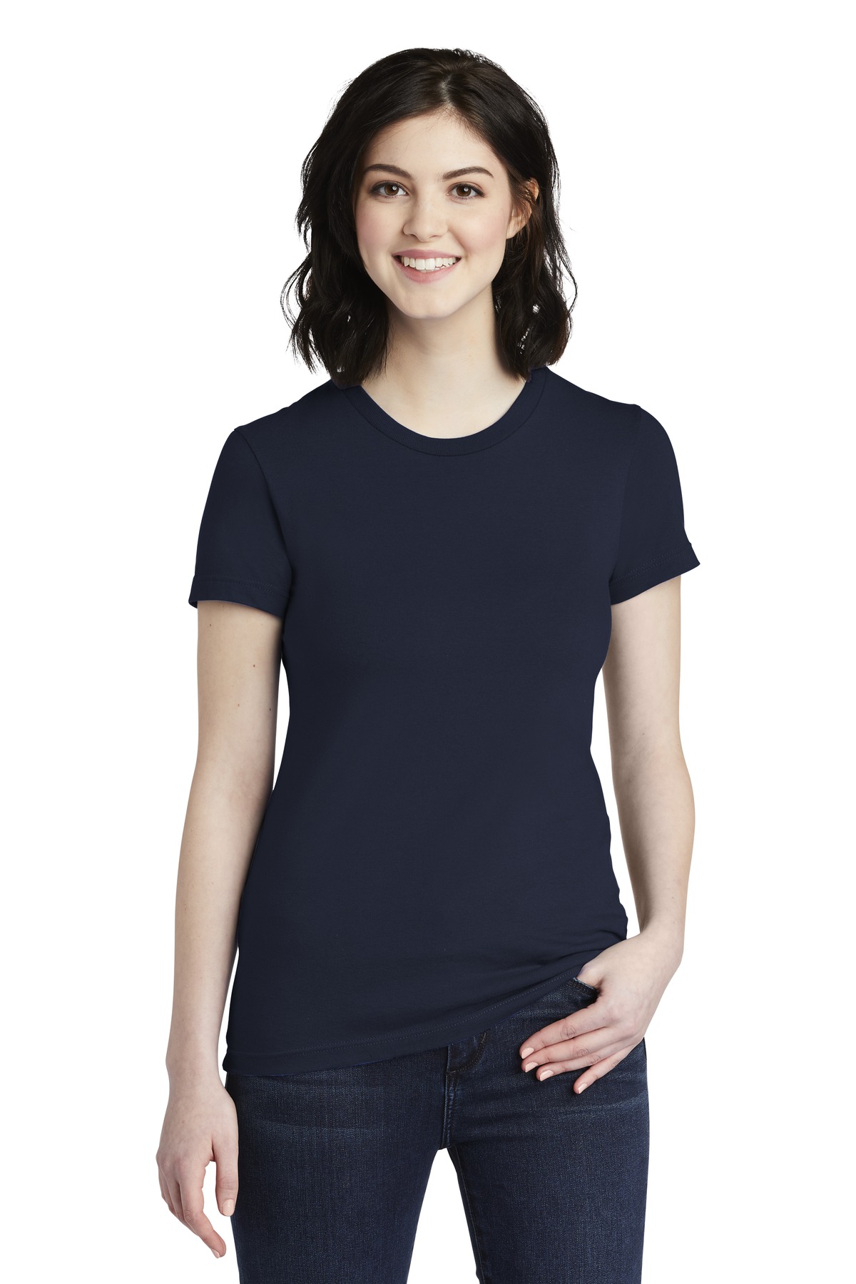 DISCONTINUED  American Apparel  ®  Women's Fine Jersey T-Shirt. 2102W