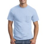 Gildan ®  - Ultra Cotton ®  100% US Cotton T-Shirt with Pocket. - 