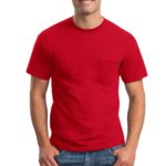 Gildan ®  - Ultra Cotton ®  100% US Cotton T-Shirt with Pocket. - 