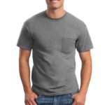 Gildan ®  - Ultra Cotton ®  100% US Cotton T-Shirt with Pocket. - 