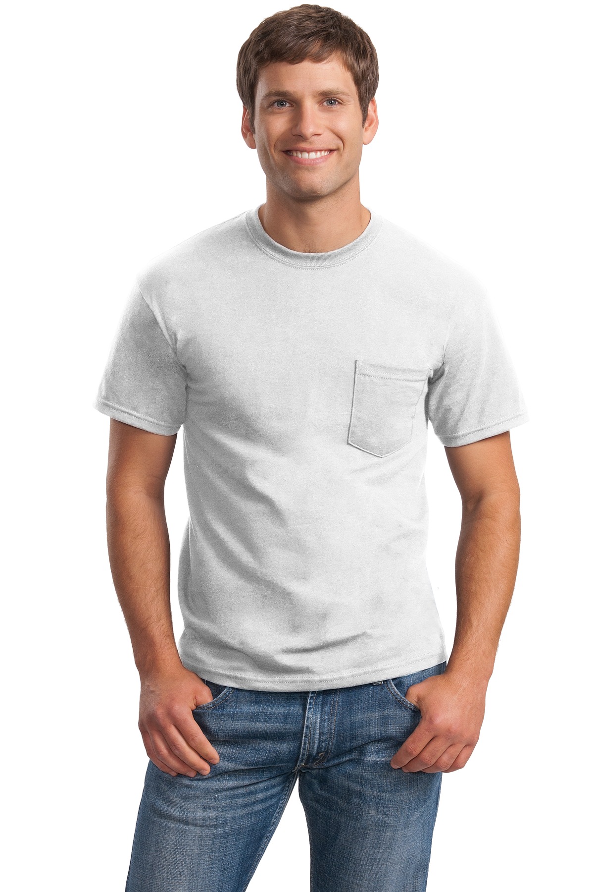 Gildan ®  - Ultra Cotton ®  100% US Cotton T-Shirt with Pocket.