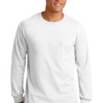 Gildan ®  - Ultra Cotton ®  100% US Cotton Long Sleeve T-Shirt with Pocket. - 