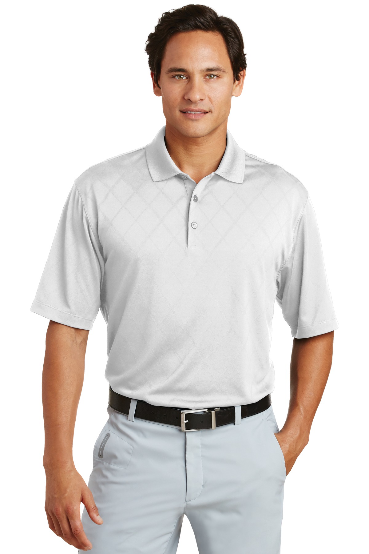 DISCONTINUED  Nike Dri-FIT Cross-Over Texture Polo