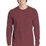 COMFORT COLORS  ®  Heavyweight Ring Spun Long Sleeve Pocket Tee - 