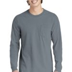COMFORT COLORS  ®  Heavyweight Ring Spun Long Sleeve Pocket Tee - 