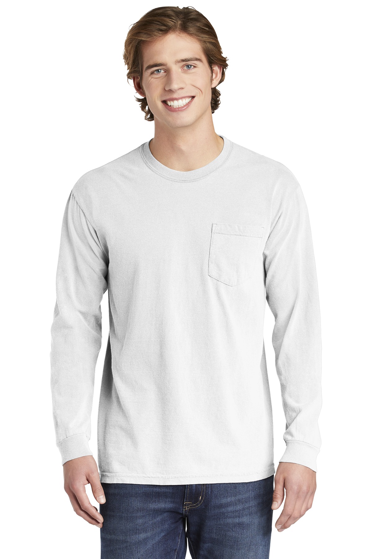 COMFORT COLORS  ®  Heavyweight Ring Spun Long Sleeve Pocket Tee
