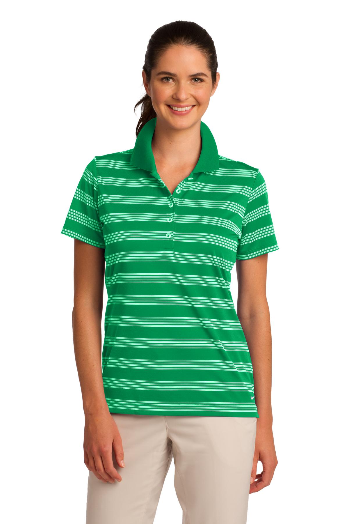 DISCONTINUED   Nike Ladies Dri-FIT Tech Stripe Polo