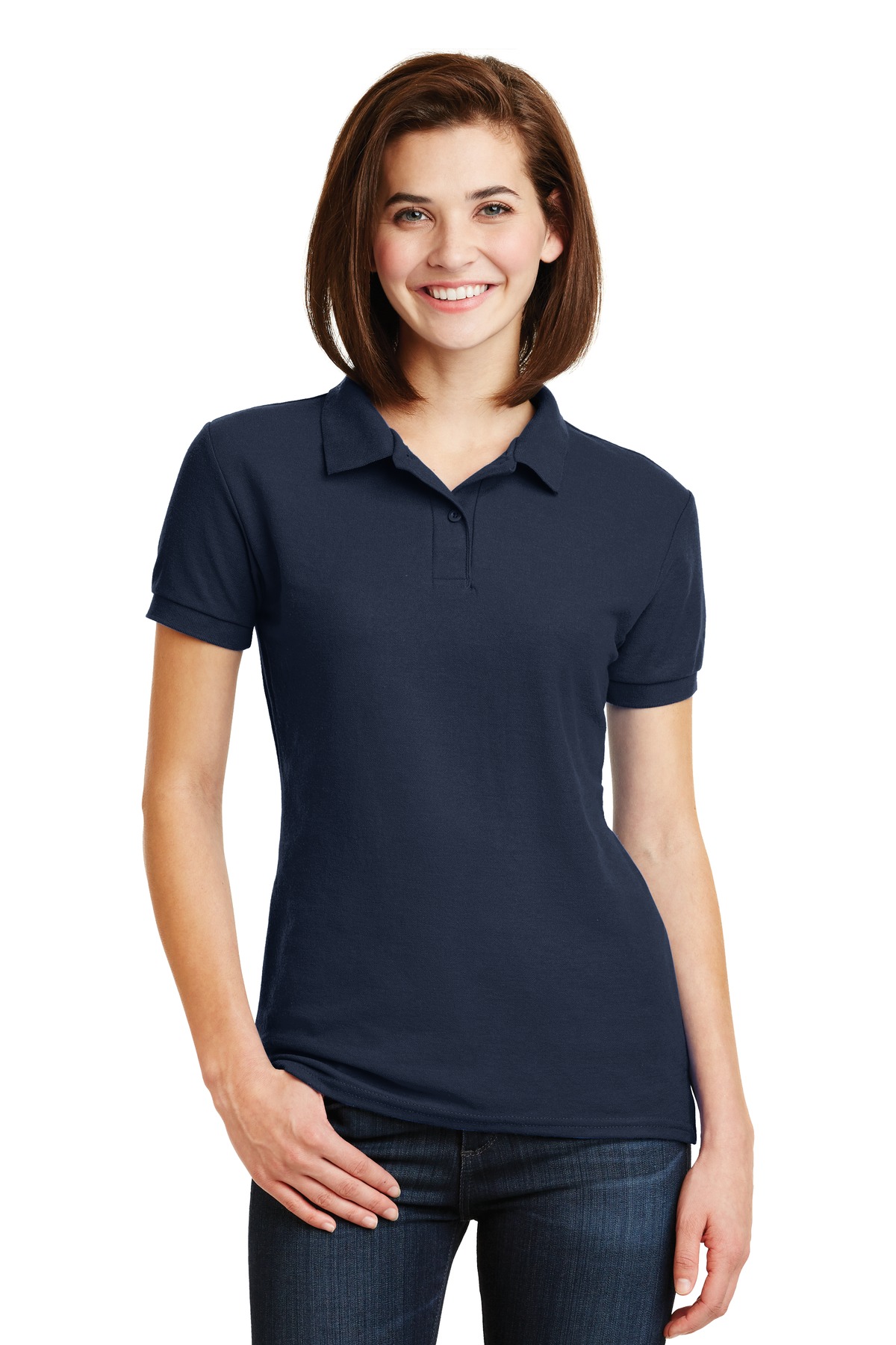 DISCONTINUED  Gildan ®  Ladies DryBlend ®  6-Ounce Double Pique Sport Shirt
