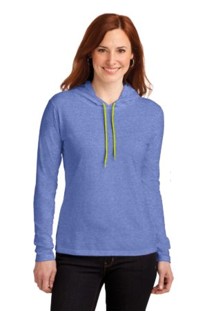 Gildan ®  Ladies 100% Combed Ring Spun Cotton Long Sleeve Hooded T-Shirt
