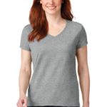 DISCONTINUED Anvil ®  Ladies 100% Combed Ring Spun Cotton V-Neck T-Shirt - 