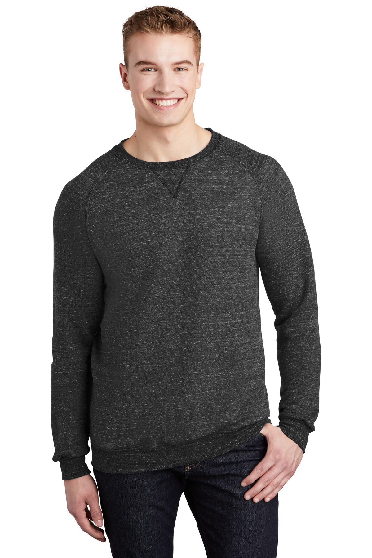 Jerzees  ®  Snow Heather French Terry Raglan Crew